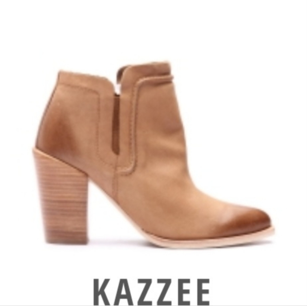 Crevo Light Brown Ankle Booties